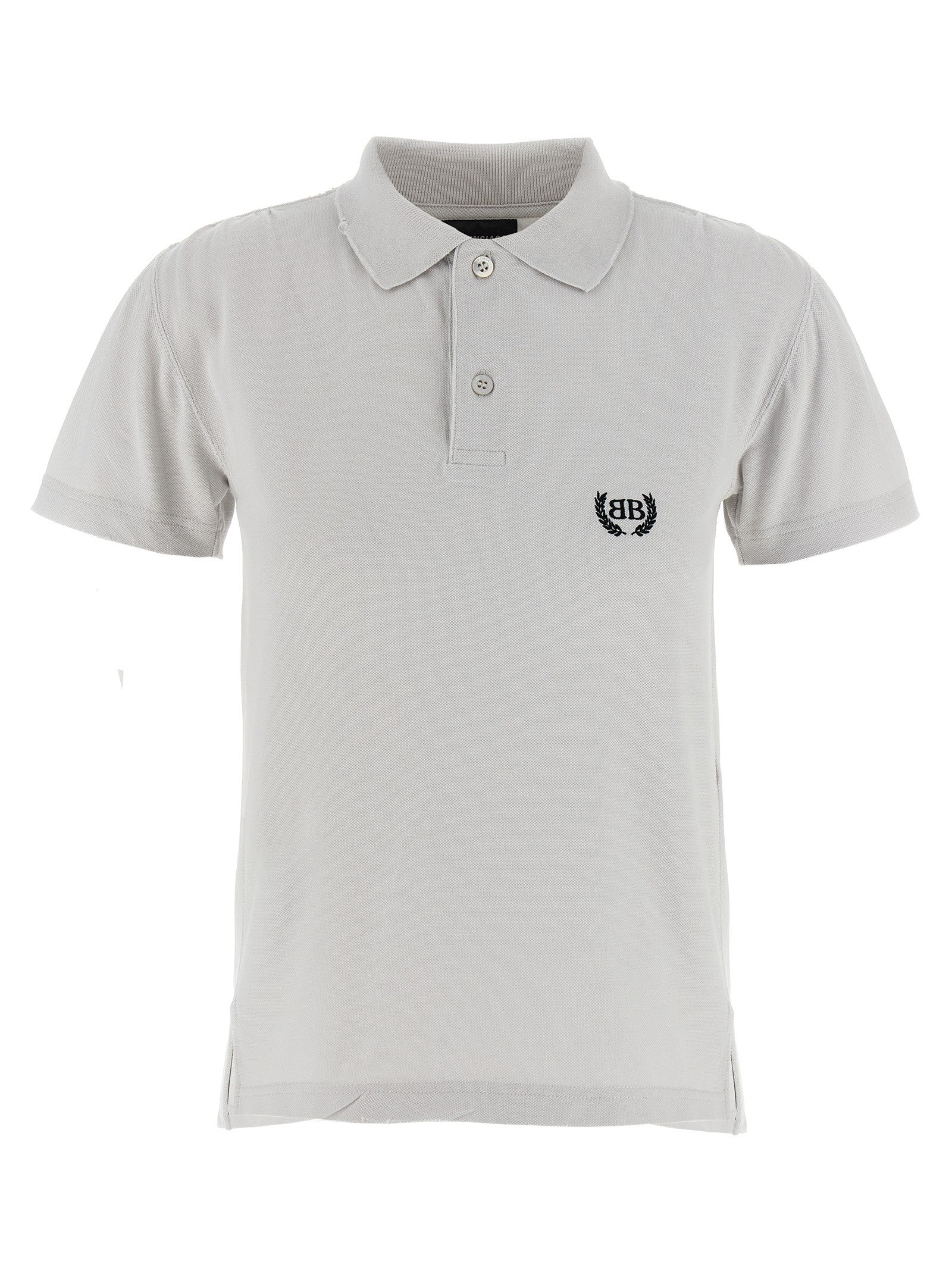 Balenciaga Laurel Classic Polo Shirt Grey