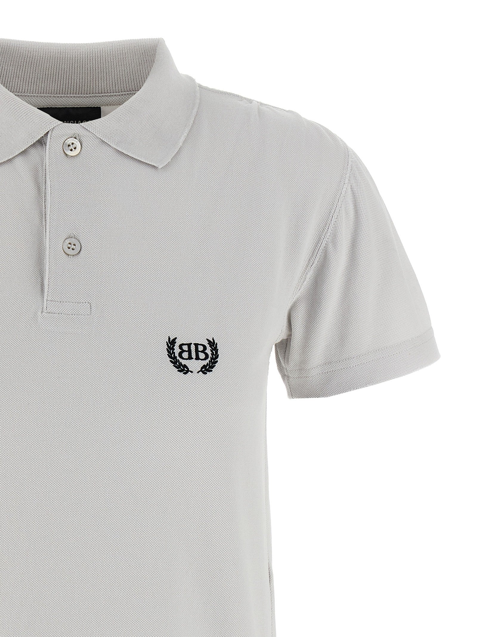 Balenciaga Laurel Classic Polo Shirt Grey