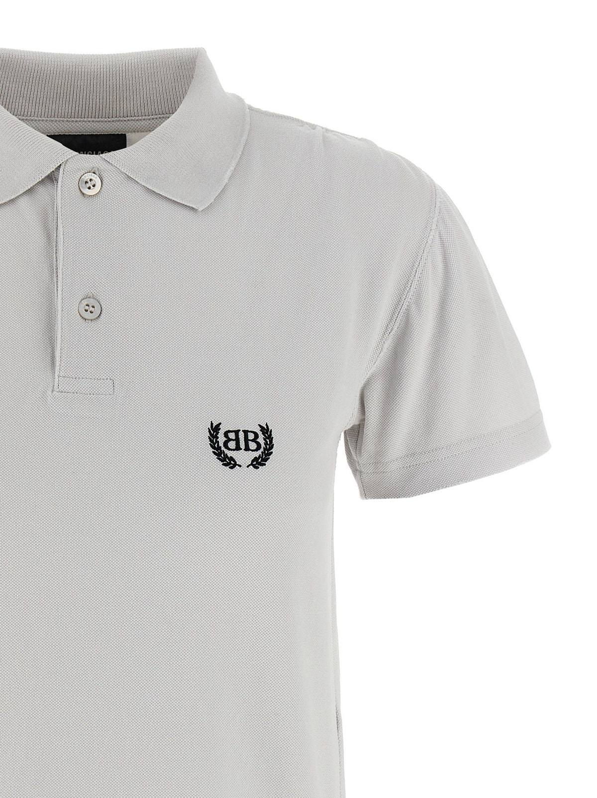 Balenciaga Laurel Classic Polo Shirt Grey, view 3
