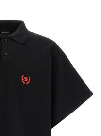 Balenciaga Laurel Classic Polo Shirt Black