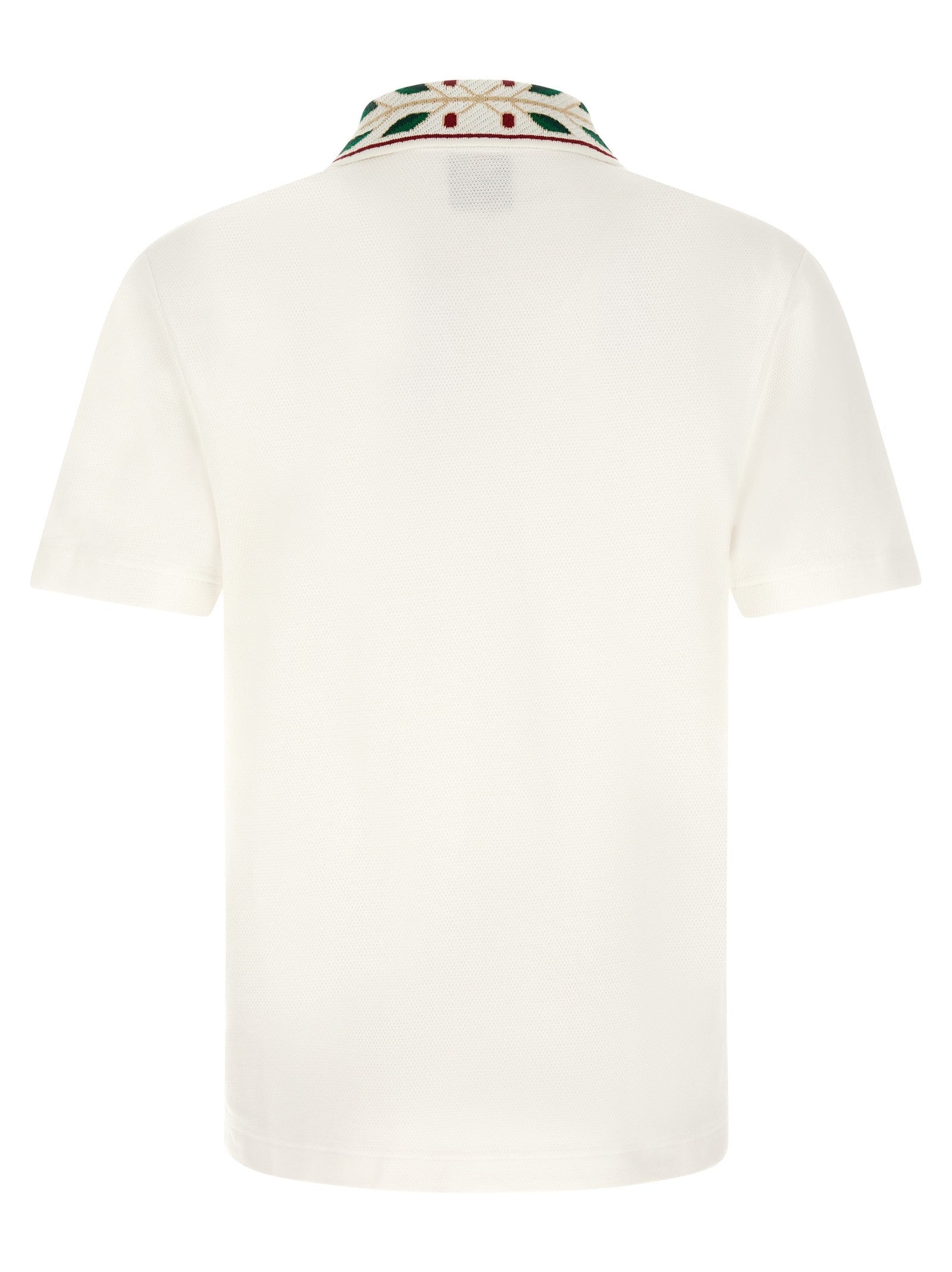 Casablanca Laurel Polo Shirt White