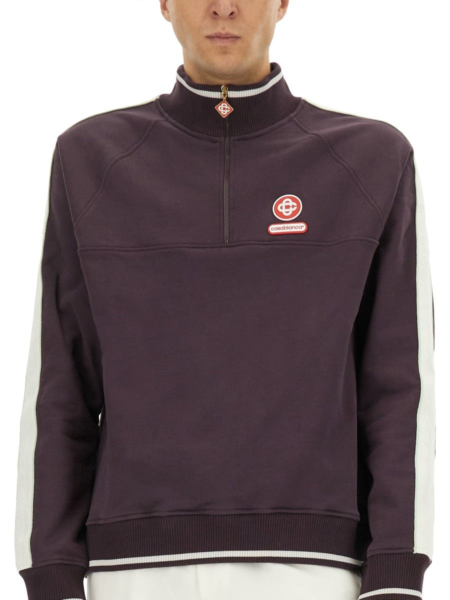 Casablanca Men's Laurel Sweatshirt Purple