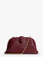 Bottega Veneta Women's Lauren Intrecciato Leather Handbag Red