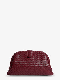 Bottega Veneta Women's Lauren Intrecciato Leather Handbag Red