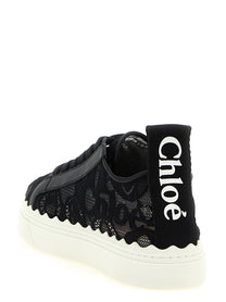 Chloé Lauren Lace Sneakers Black