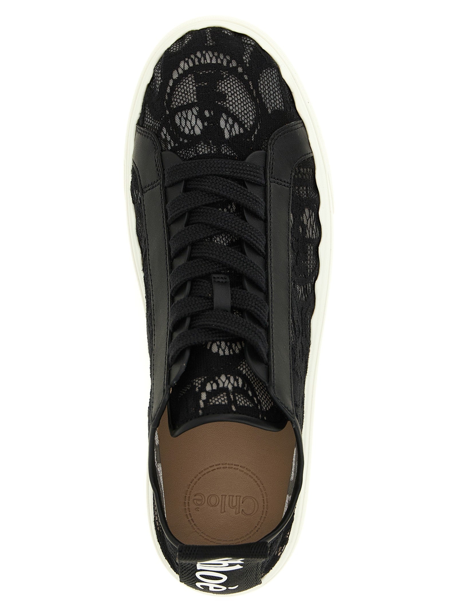 Chloé Lauren Lace Sneakers Black