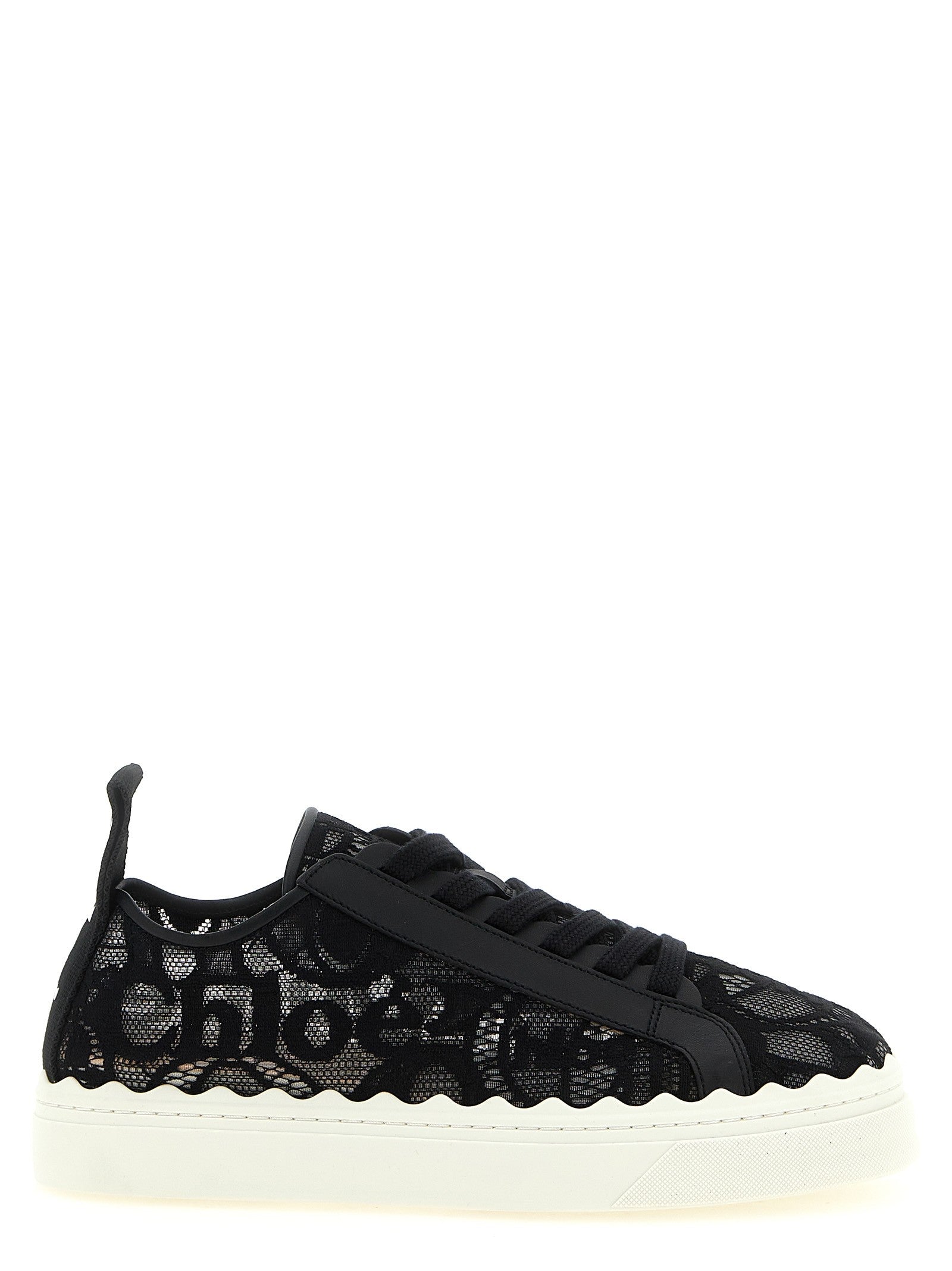 Chloé Lauren Lace Sneakers Black