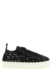 Chloé Lauren Lace Sneakers Black