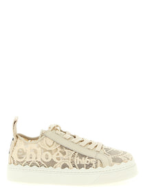 Chloé Lauren Low Top Sneakers Beige