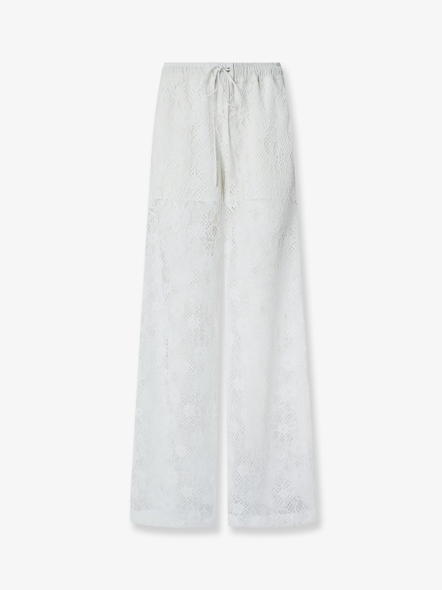 Pinko Women's Laurie Lace Trousers White