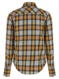 Chloé Lavaglière Checked Shirt Gold