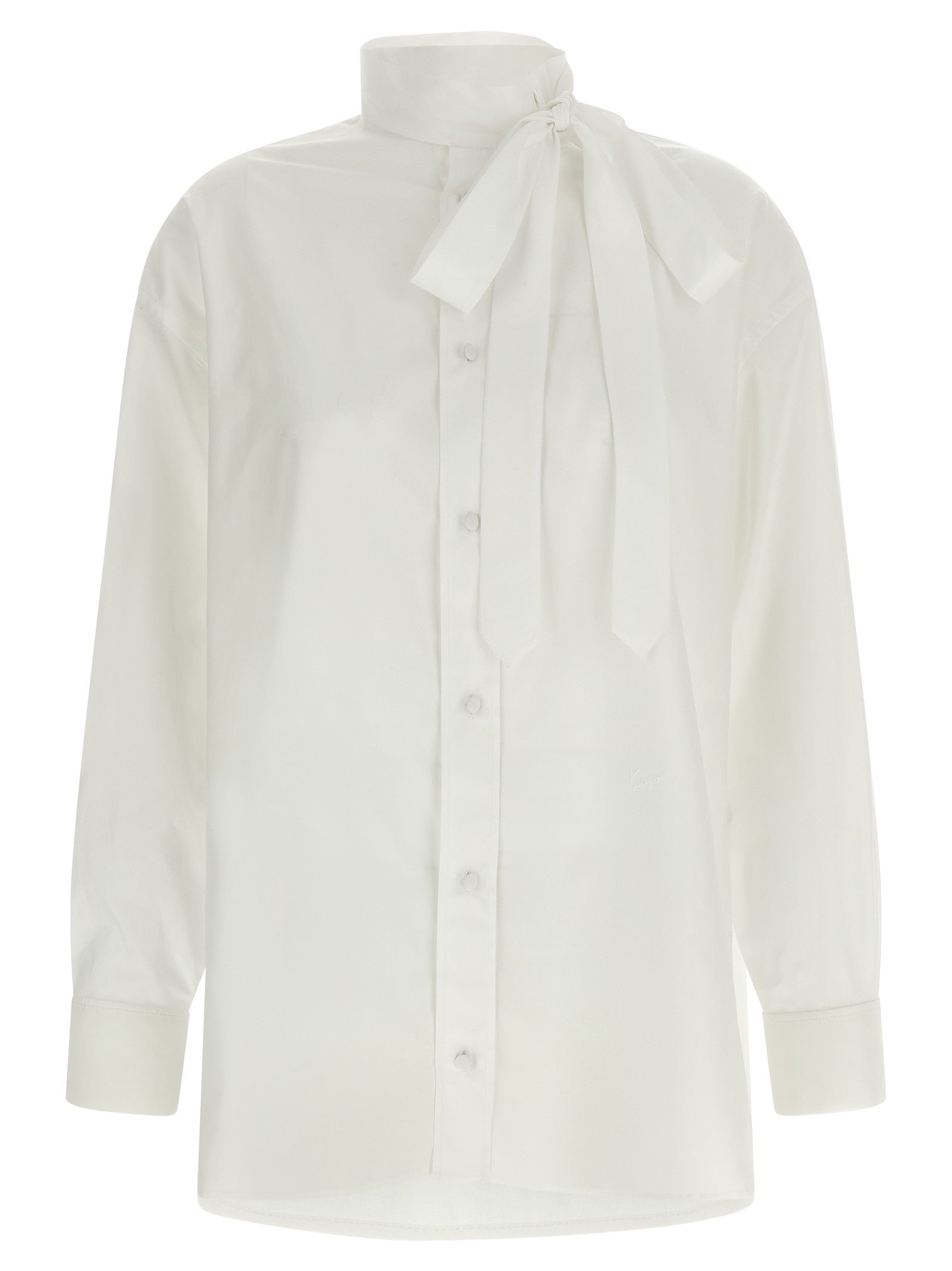 Kenzo Lavallière Collar Shirt White