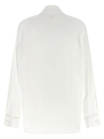 Saint Laurent Lavallière Collar Shirt White