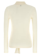 Toteme Lavallière Neck Cardigan White, view 2