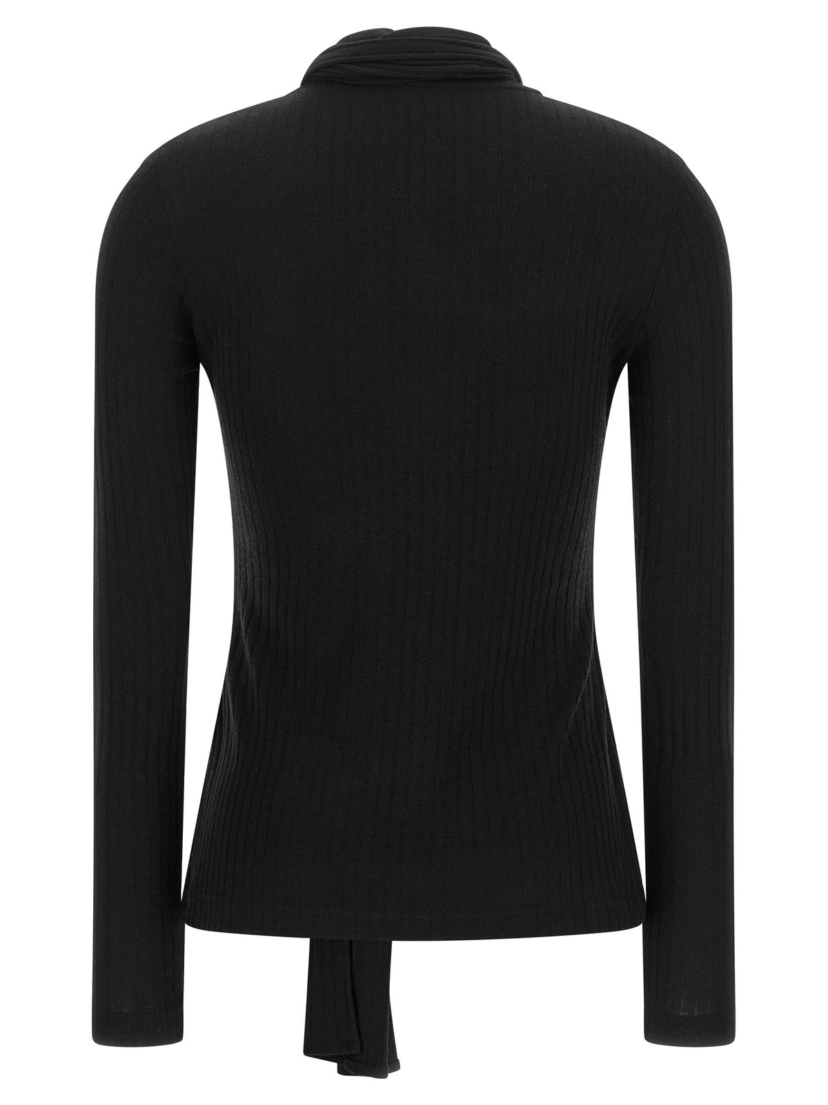 Toteme Lavallière Neck Cardigan Black, view 2
