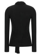Toteme Lavallière Neck Cardigan Black