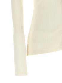 Toteme Lavallière Neck Cardigan White