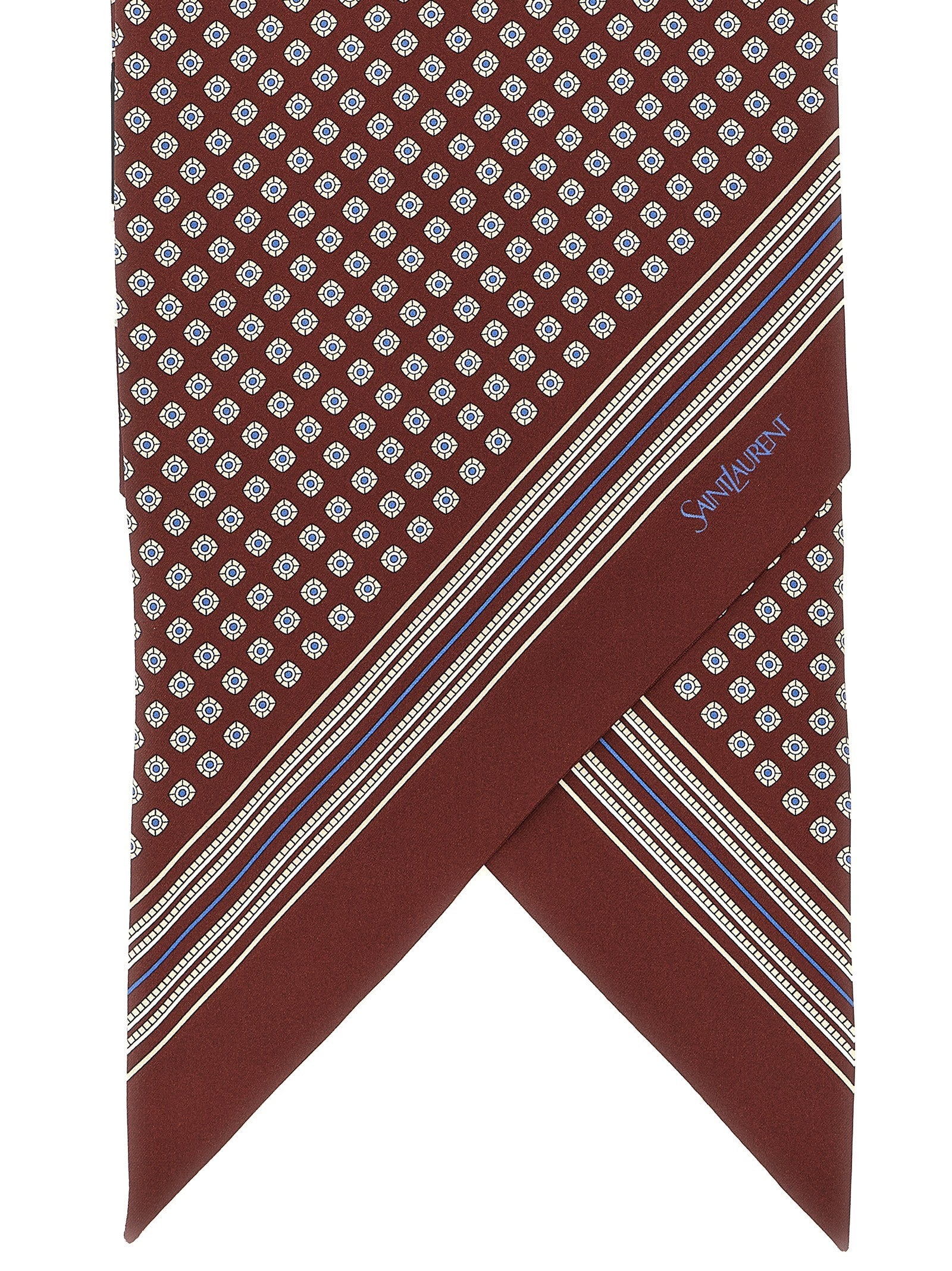 Saint Laurent Lavallière Scarf Red