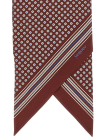 Saint Laurent Lavallière Scarf Red