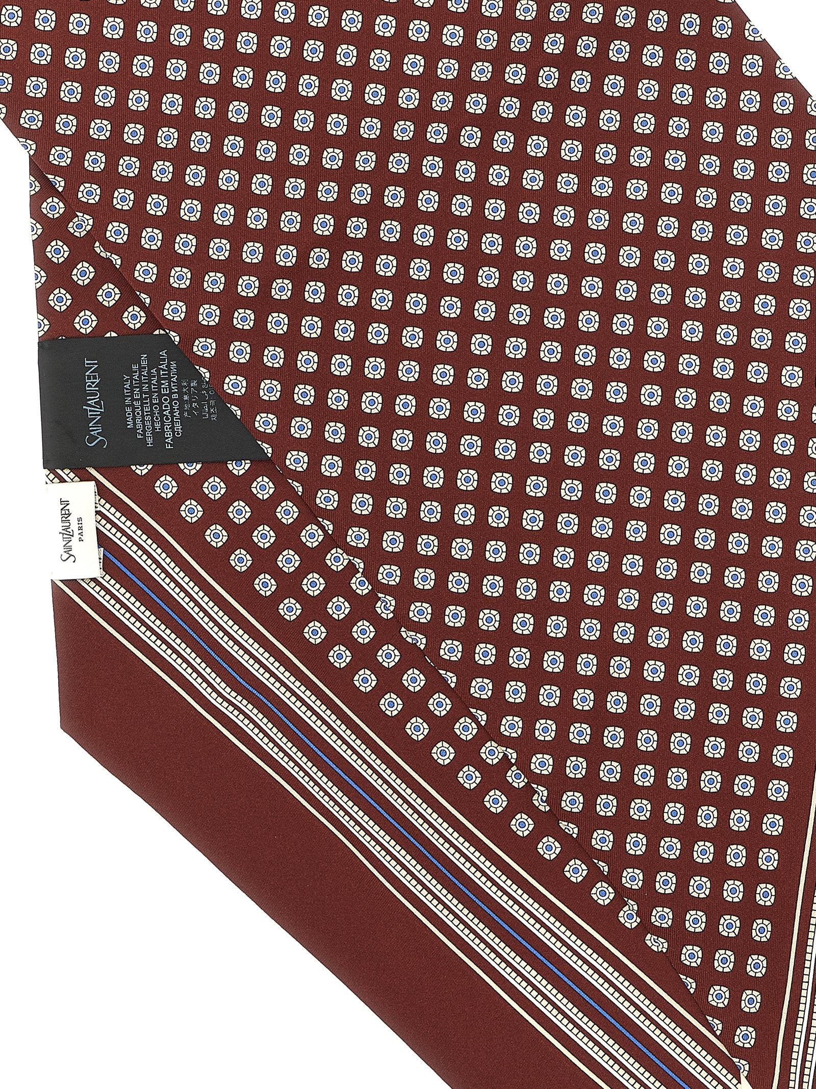 Saint Laurent Lavallière Scarf Red