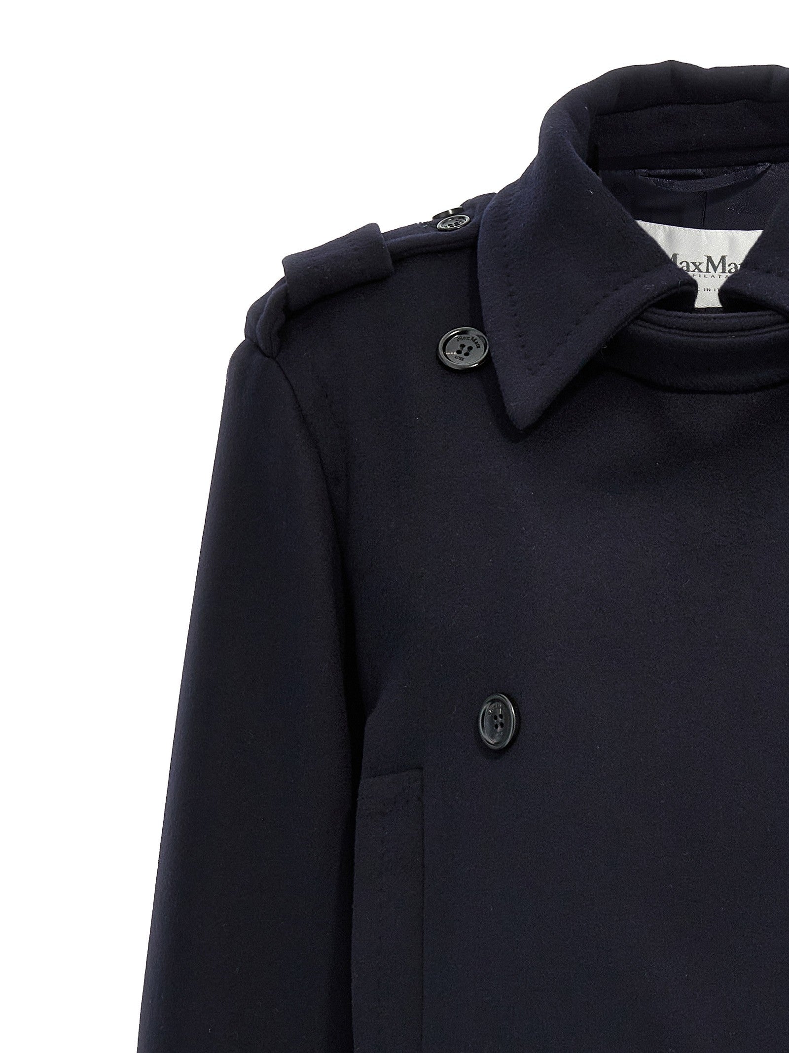Max Mara Laveno Coat Blue