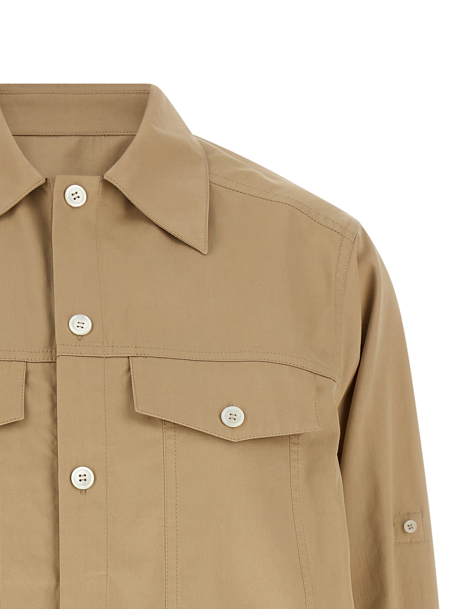 Loewe Layered Construction Dress Beige