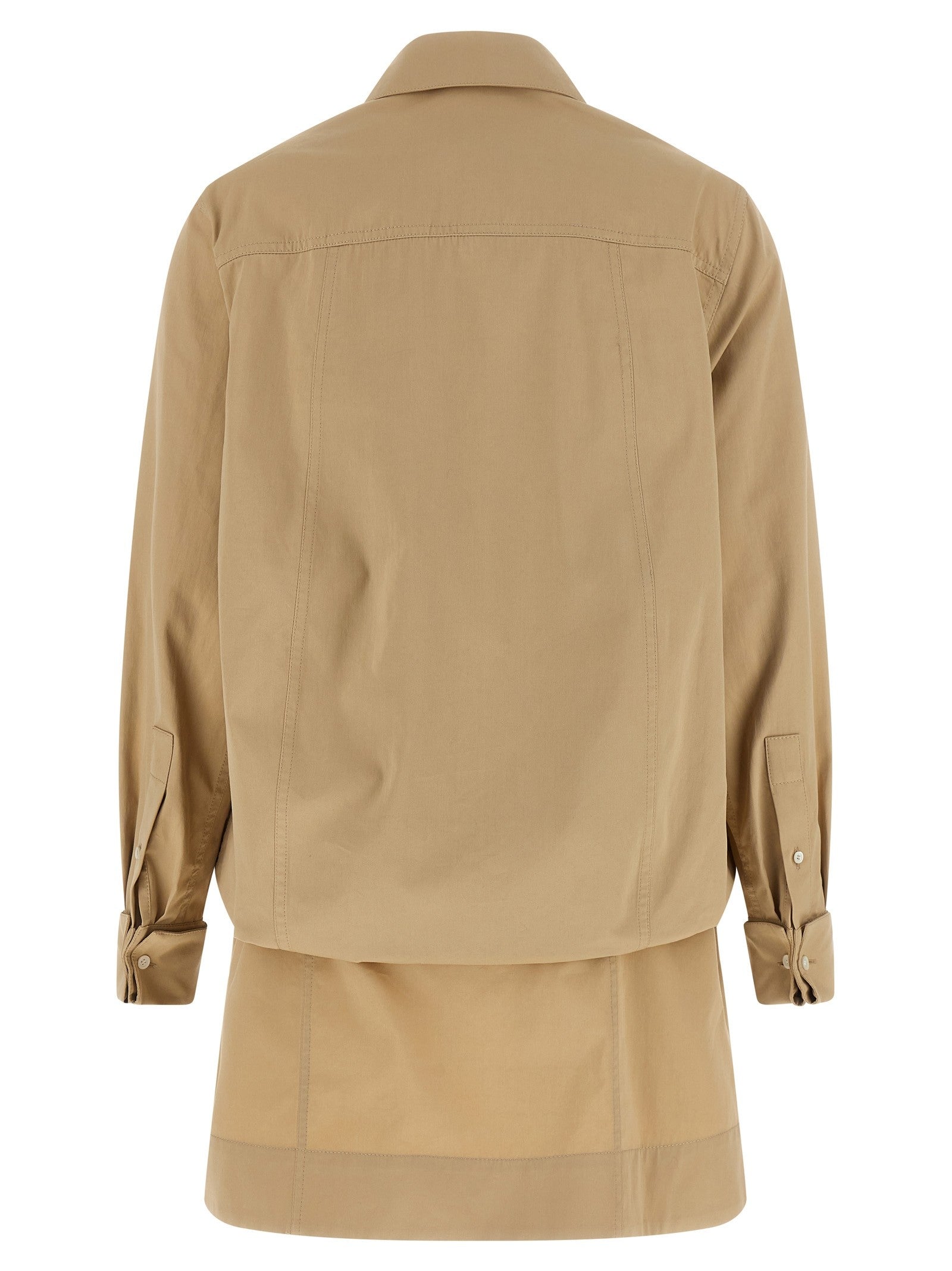 Loewe Layered Construction Dress Beige