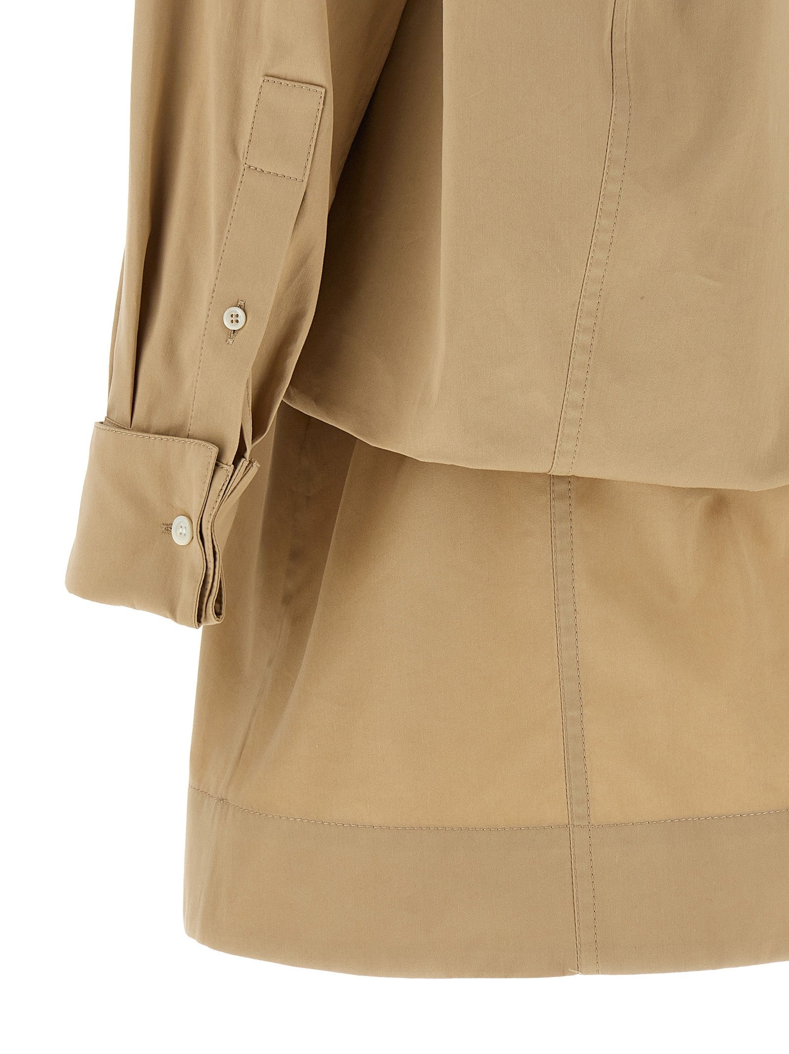 Loewe Layered Construction Dress Beige