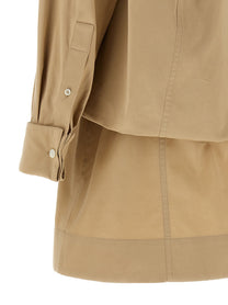 Loewe Layered Construction Dress Beige