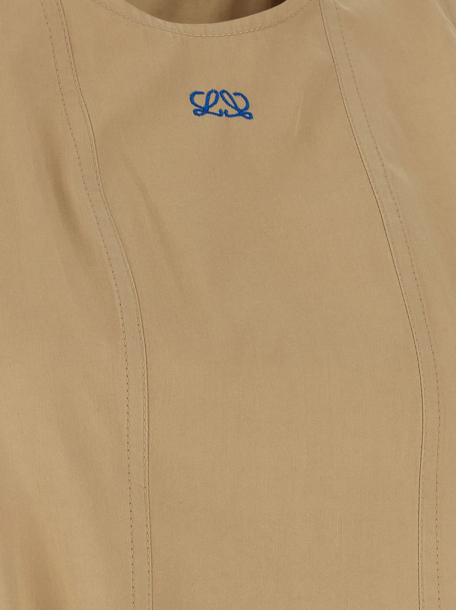 Loewe Layered Construction Dress Beige