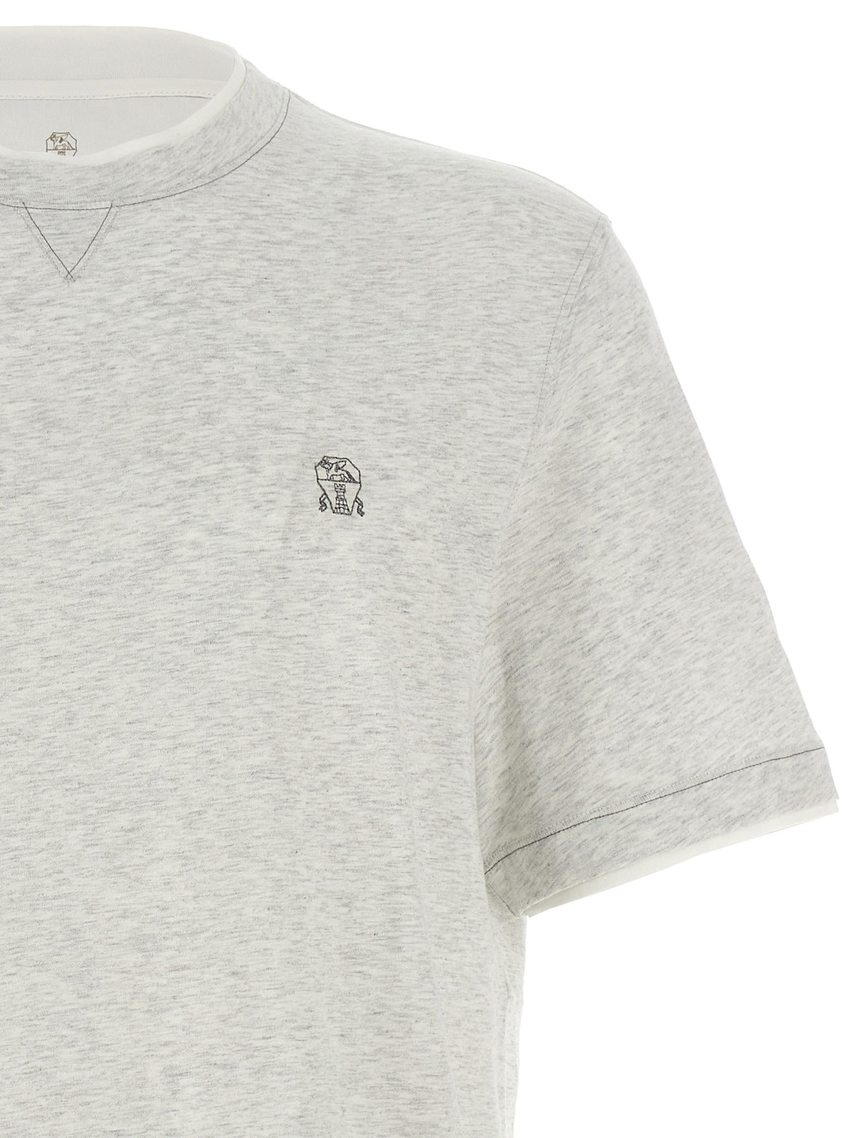 Brunello Cucinelli Layered Shirt Grey