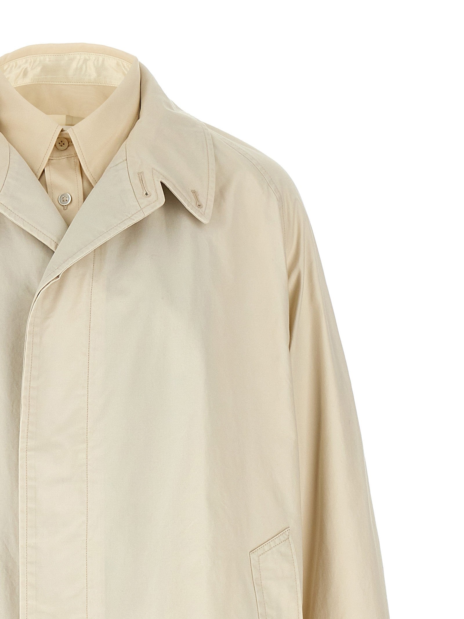 Maison Margiela Layered Trench Coat Beige