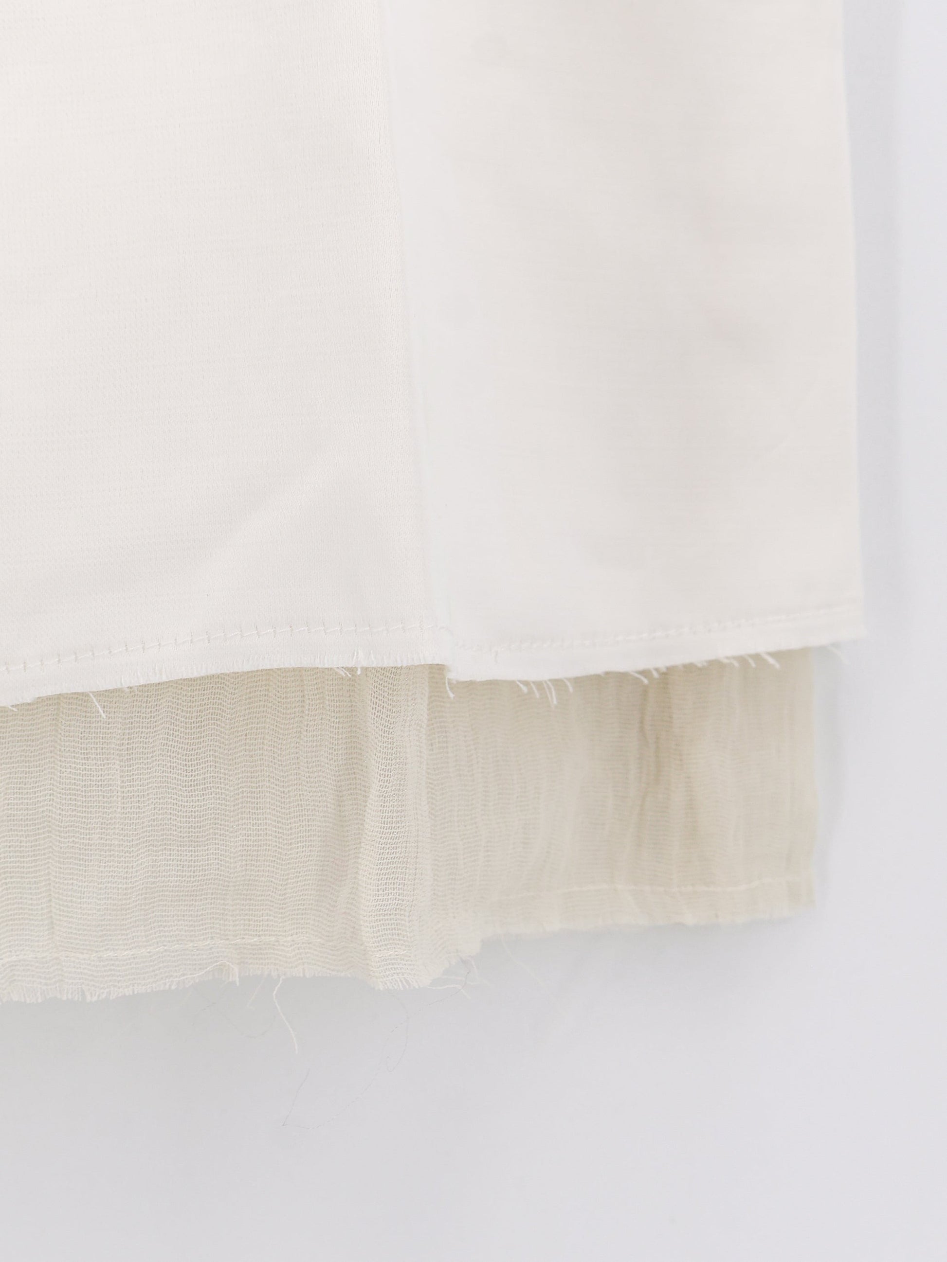 Toteme Women's Layered Viscose and Linen Blend Skirt White