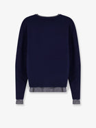 Tonywack Men's Layered Wool and Cashmere Sweater Grey, view 2
