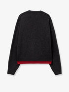 Tonywack Men's Layered Wool Blend Cardigan Grey, view 2
