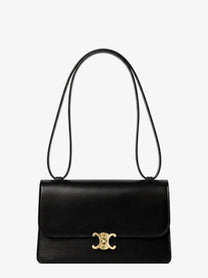 Celine Women's Le Leather Crossbody Bag Black