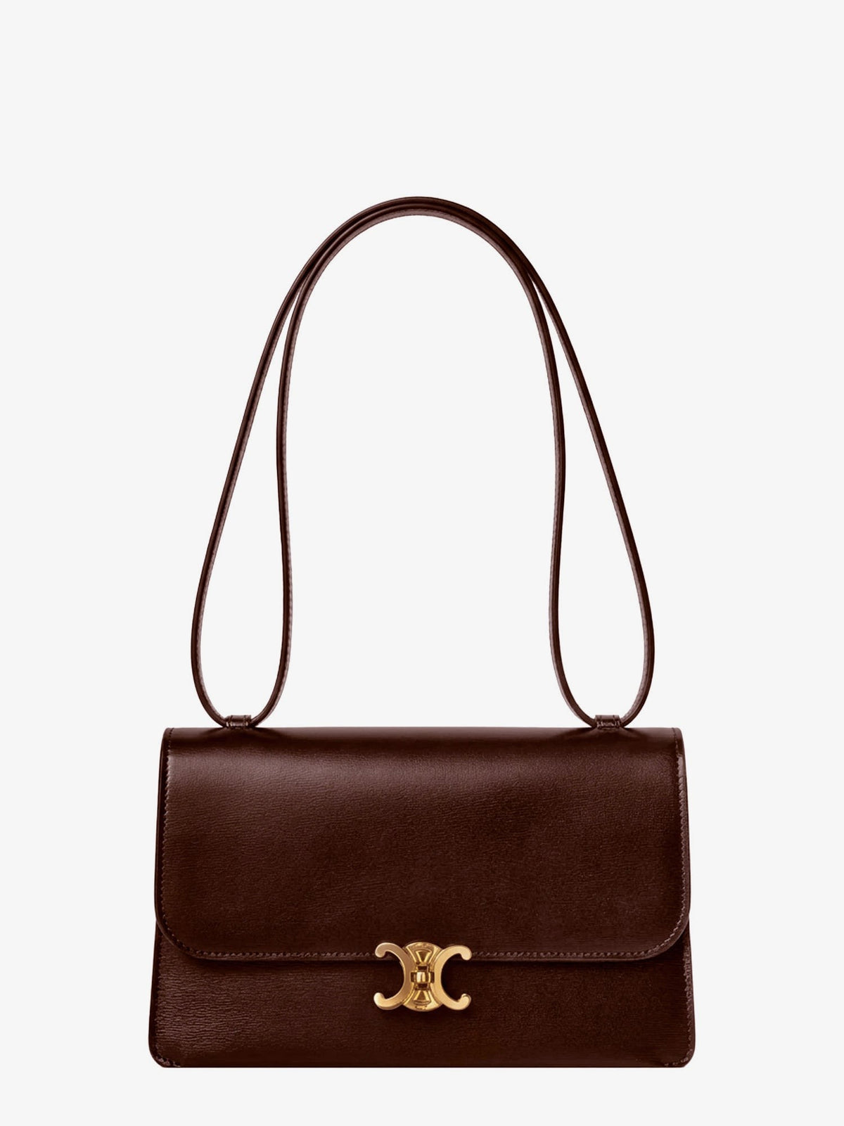 Celine Women's Le Leather Shoulder Bag Brown