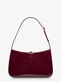 Saint Laurent Women's LE À Bordeaux Patent Leather Shoulder Bag Red