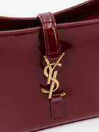 Saint Laurent Women's LE À Bordeaux Patent Leather Shoulder Bag Red, view 4