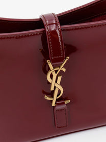 Saint Laurent Women's LE À Bordeaux Patent Leather Shoulder Bag Red