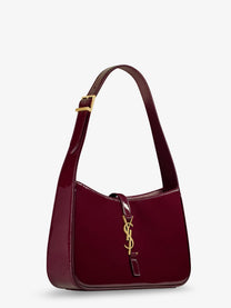 Saint Laurent Women's LE À Bordeaux Patent Leather Shoulder Bag Red