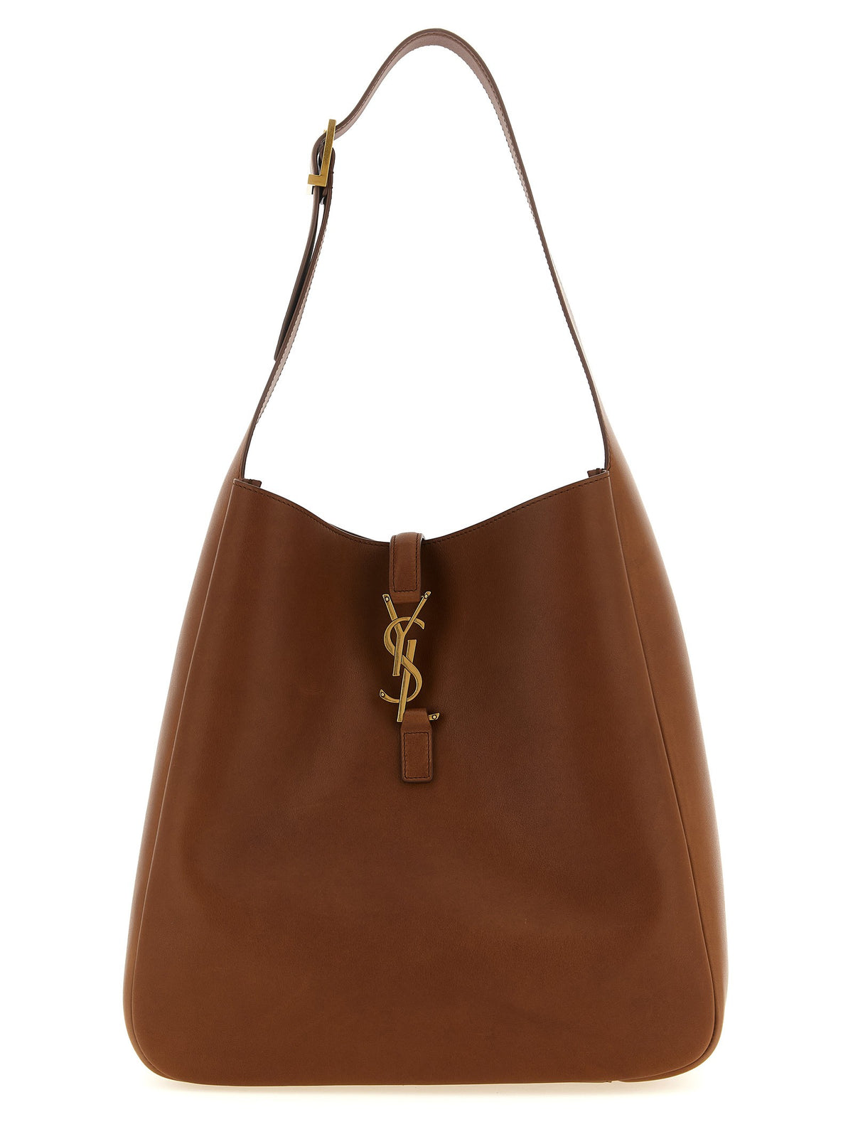 Saint Laurent Le À Large Shoulder Bag Brown