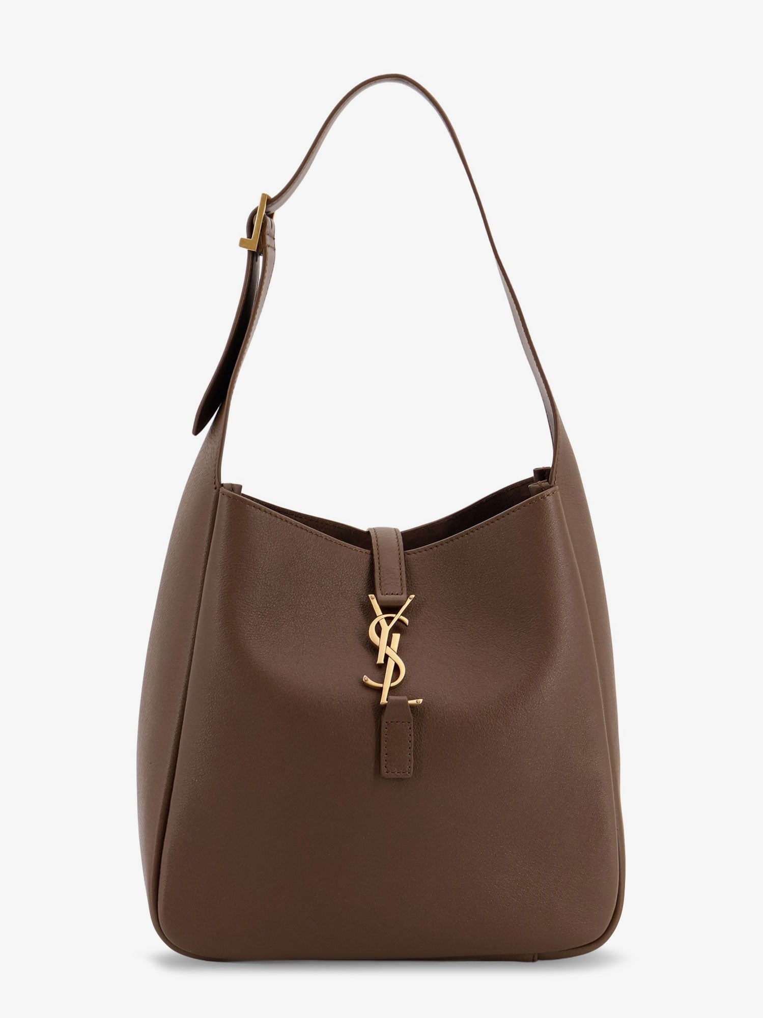 Saint Laurent Women's Le À Small Leather Shoulder Bag Brown