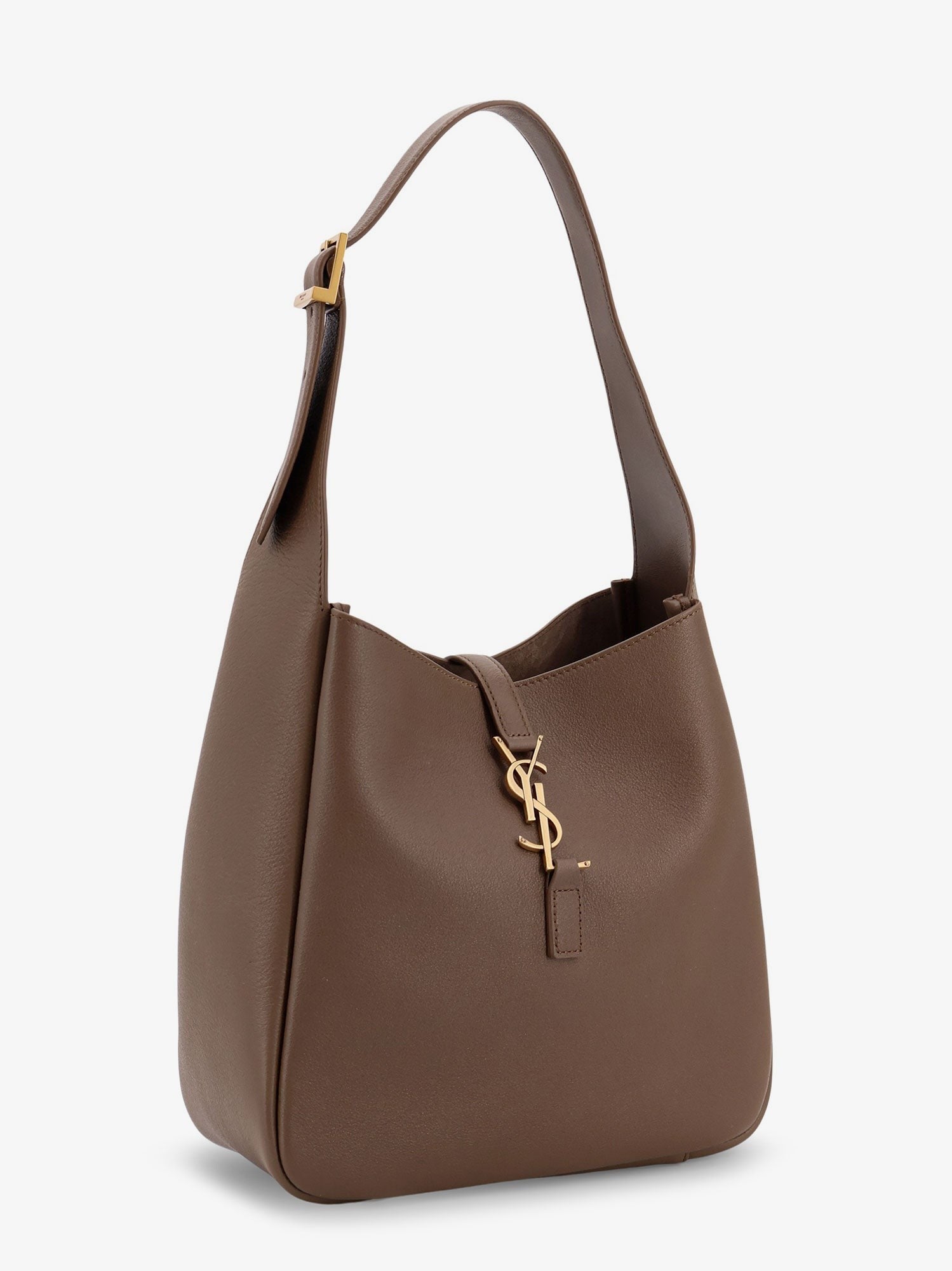 Saint Laurent Women's Le À Small Leather Shoulder Bag Brown