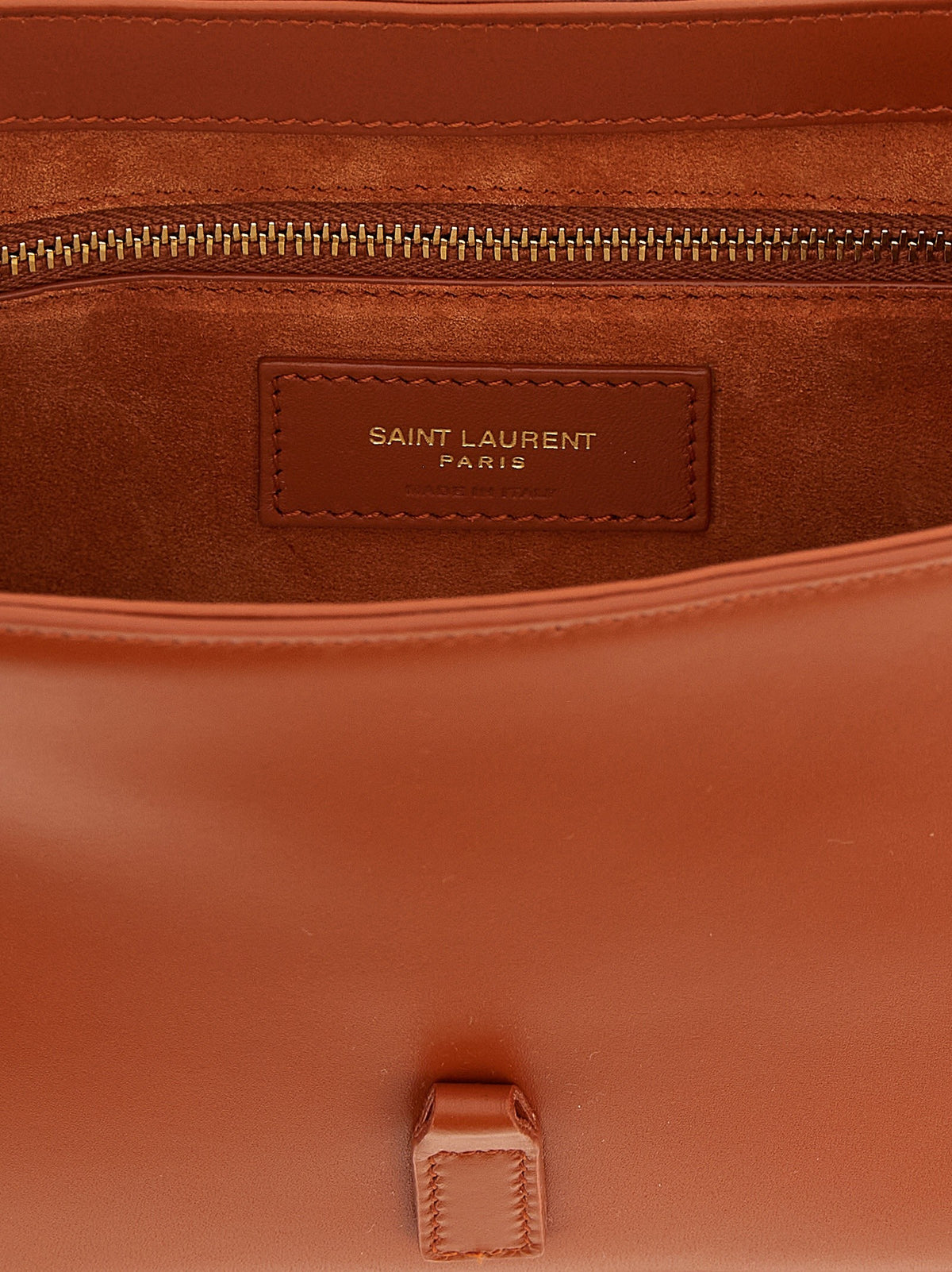 Saint Laurent Le À Small Shoulder Bag Orange, view 4