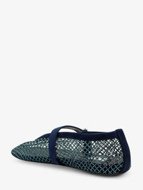 ALAÏA Women's Le Ballerine Flats Mesh Balerinas Blue
