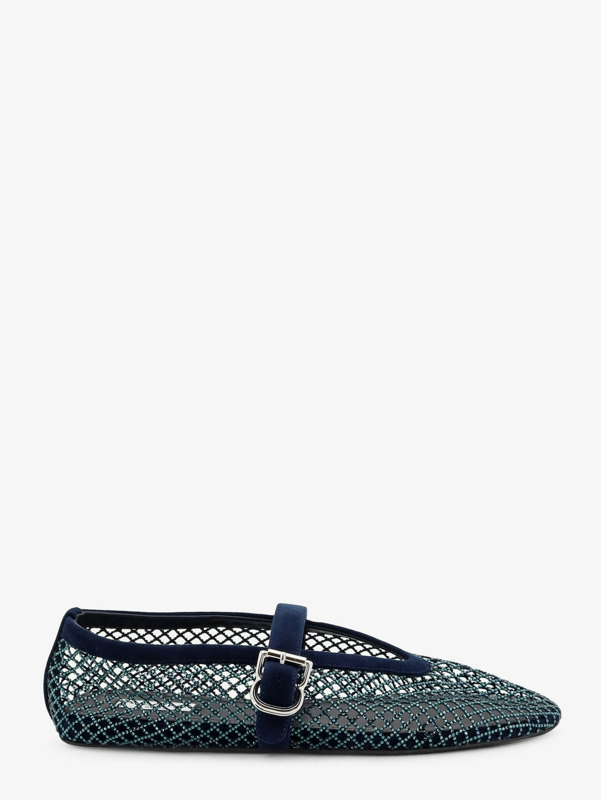 ALAÏA Women's Le Ballerine Flats Mesh Balerinas Blue