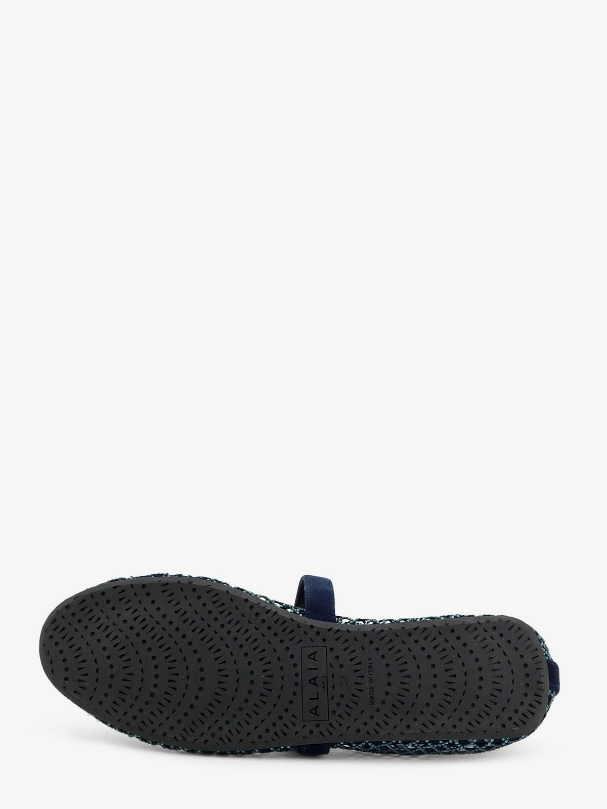 ALAÏA Women's Le Ballerine Flats Mesh Balerinas Blue