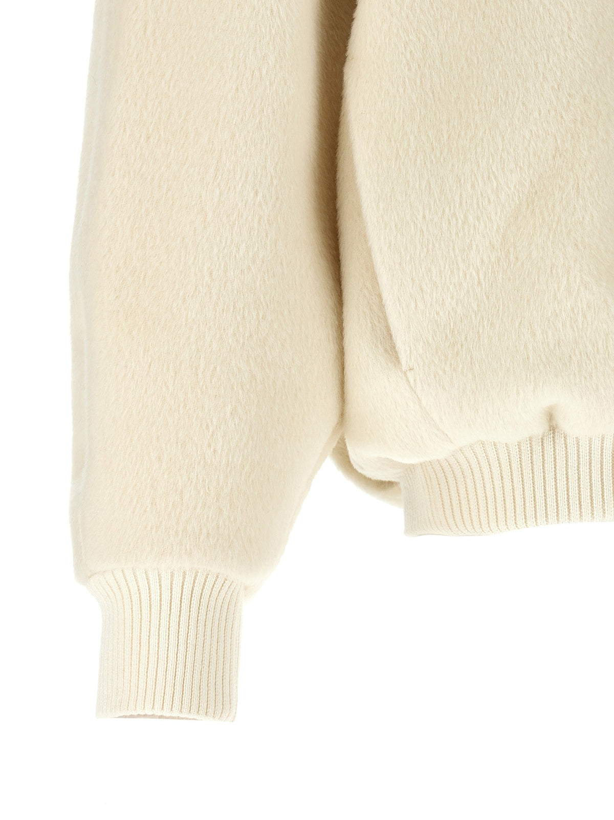 JACQUEMUS Le Blouson Pilu Bomber Jacket White, view 4