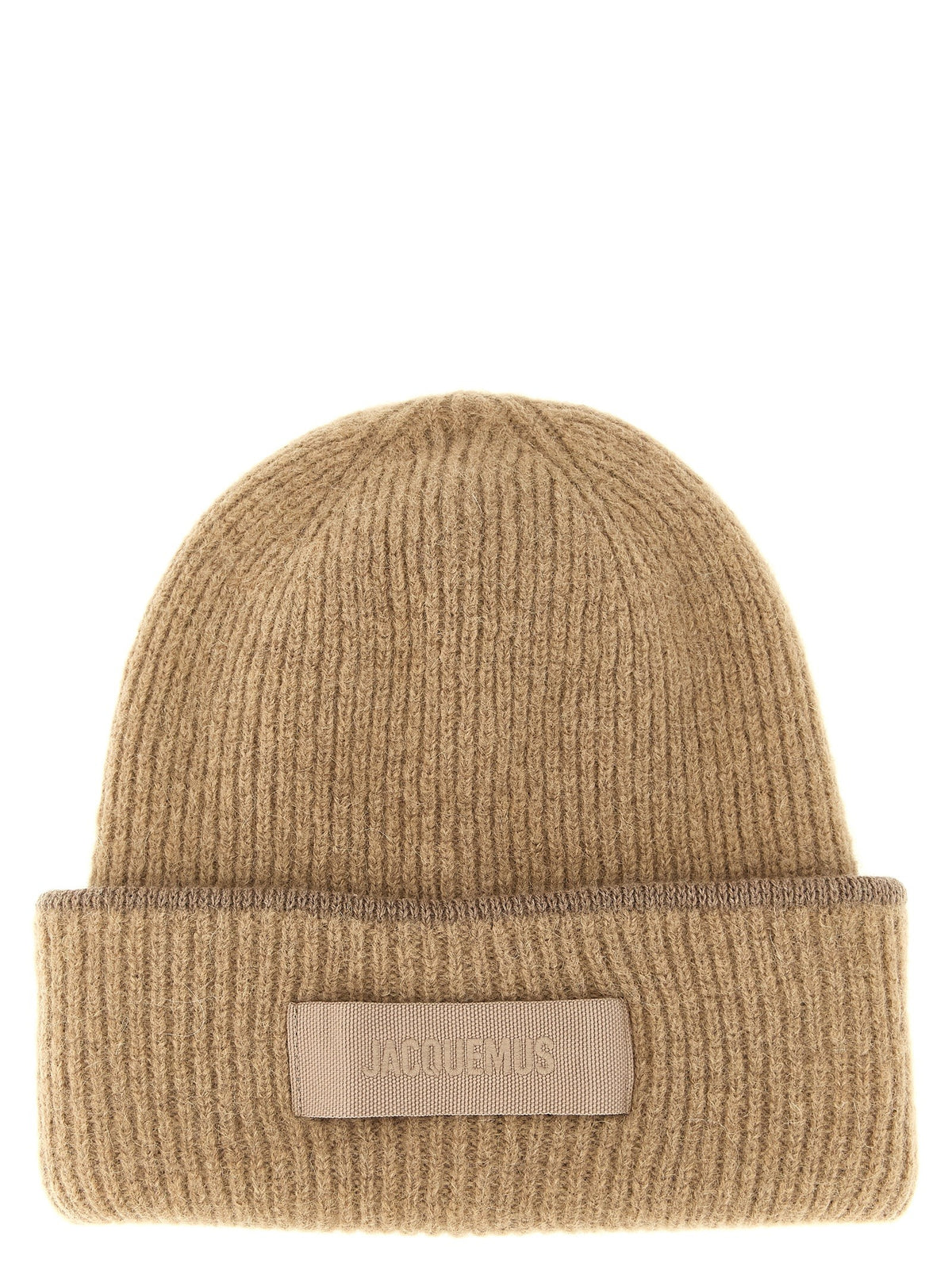 JACQUEMUS Le Bonnet Gros Grain Beanie Beige